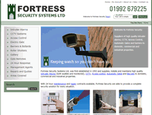 Tablet Screenshot of fortress-security.co.uk